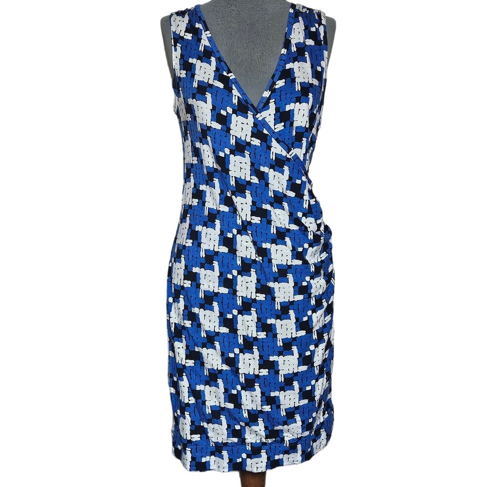 Banana Republic Blue Sleeveless V Neck Dress Size Small